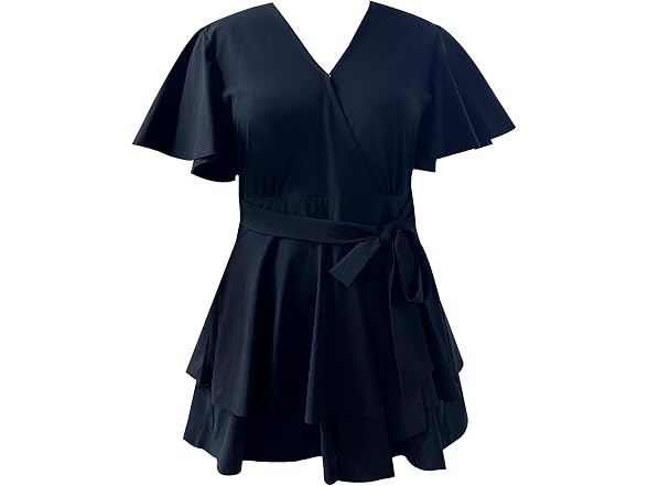 Relipop Women (XXL) Summmer Rompers V Neck Romper