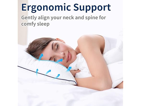 Hotel Quality Cooling King Pillows Set of 4