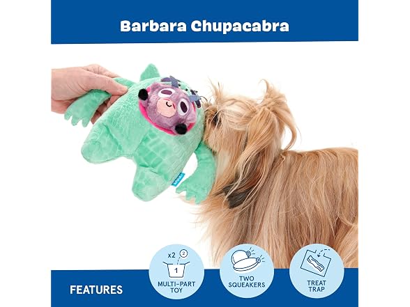 Barkbox Barbara Chupacabara Dog Toy 2 Pk