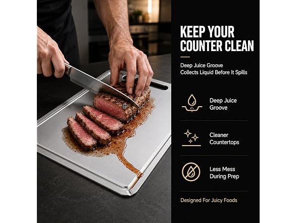 Titanium Cutting Board 100% Pure Metal