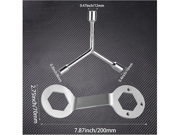 CAARLA AAP-Tool-333 3 Way Socket Wrench Set