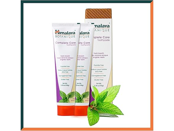 Himalaya Spearmint Toothpaste, 2pk