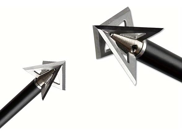 JIANZD 100 Grain 4-Blade Archery Broadheads 6-Pack