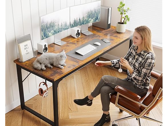 Coleshome 63 Inch Computer Desk