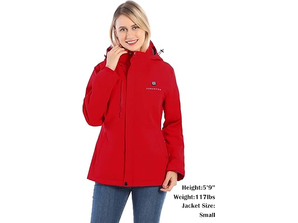 Venustas Women's Heated Jacket with Battery Pack 5V, Heated  (Open Box)