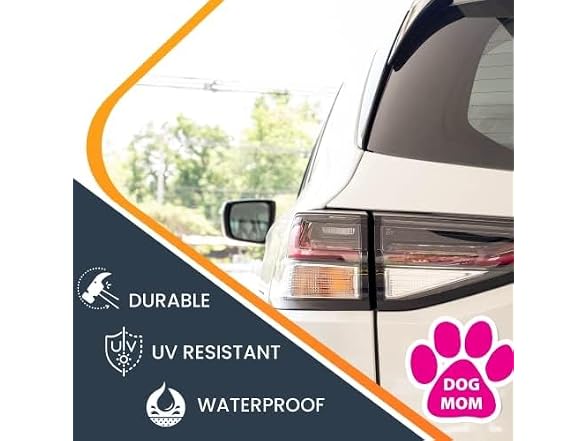 Magnet Me Up: Dog Mom Pink Pawprint Magnet De