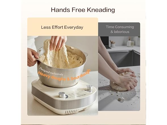AmareMagis 7.4QT Electric Dough Mixer