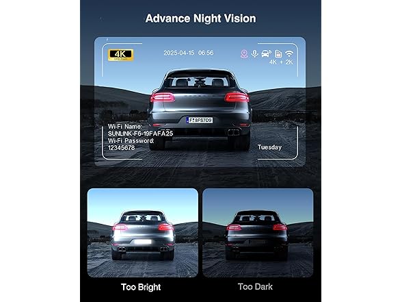 FAIMEE 4K+2K Dash Cam | 5.8G/2.4G