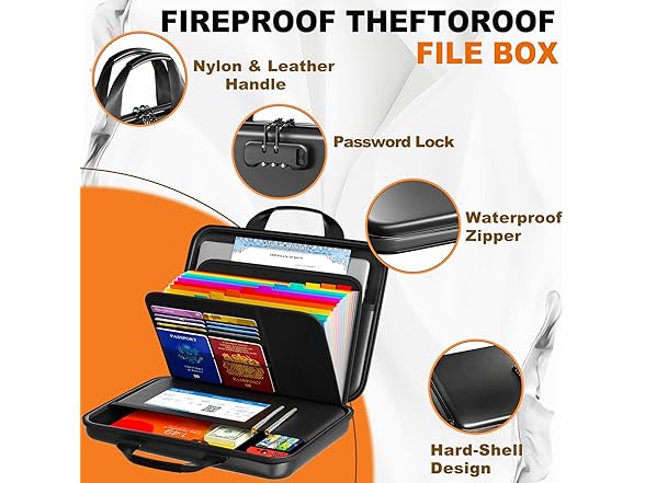 IPYIPY fireproof document box