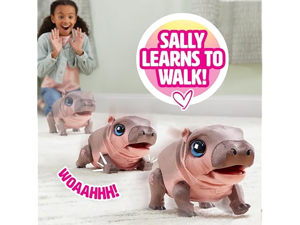 FurReal Sally The Silly Hippo Interactive Plush