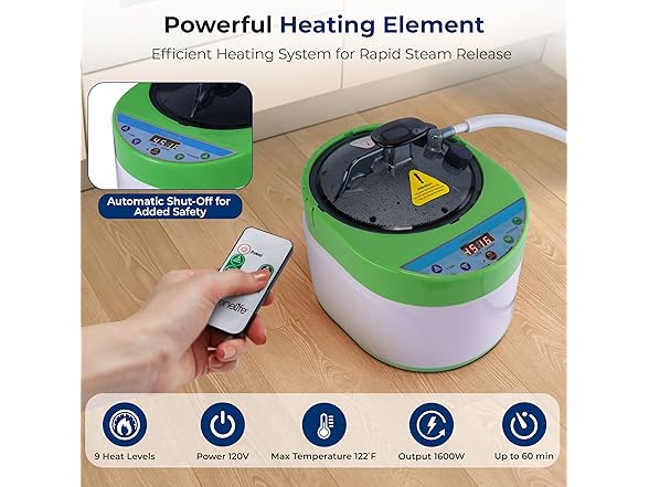 SereneLife Portable Sauna for Home, 2 Person Steam Tent