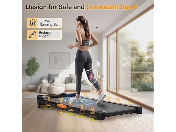 ACTFLAME Walking Pad with Incline, Portable Treadmill for Ho (Open Box)