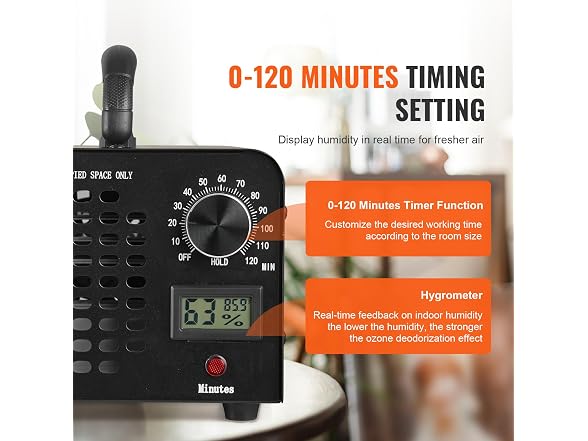 Ozone Generator, 36000mg/h Ozone Machine Odor