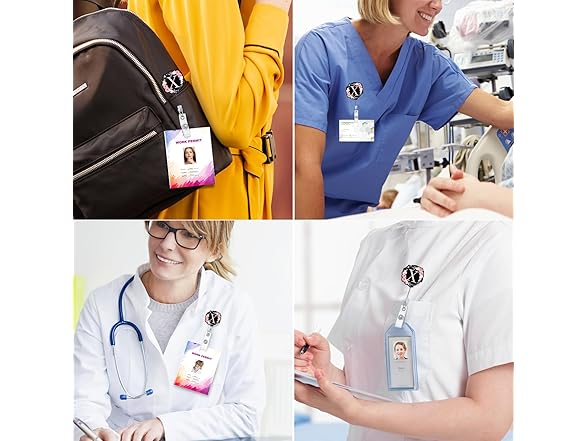 Bclelct A-Z Letter Badge Reels Holder