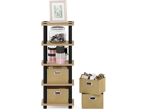 FURINNO LAci 4-Bins System Rack