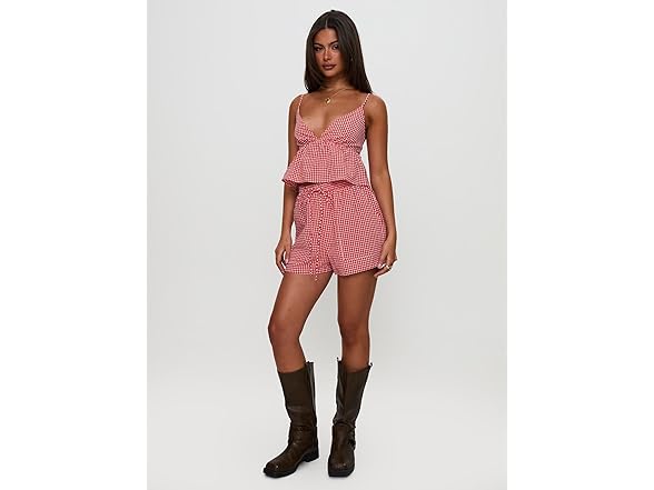 Princess Polly Lille Gingham Bow Tie Set