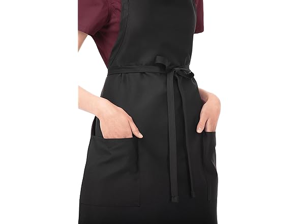 Chef Works Two Patch Pocket Bib Apron