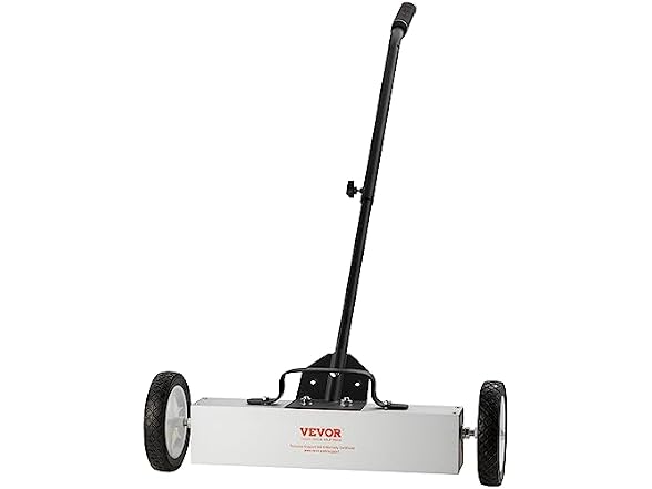 45Lbs Rolling Magnetic Sweeper with Wheels