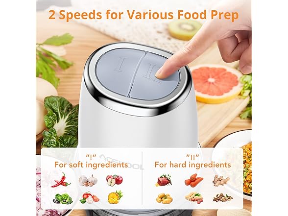 Electric Food Chopper 2.5Cup Glass