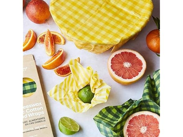 Organic Beeswax Food Wraps 36-Pack