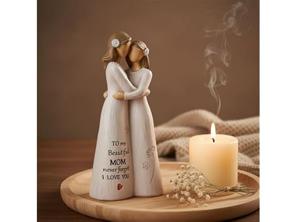 Mother and Daughter Wearing Flower