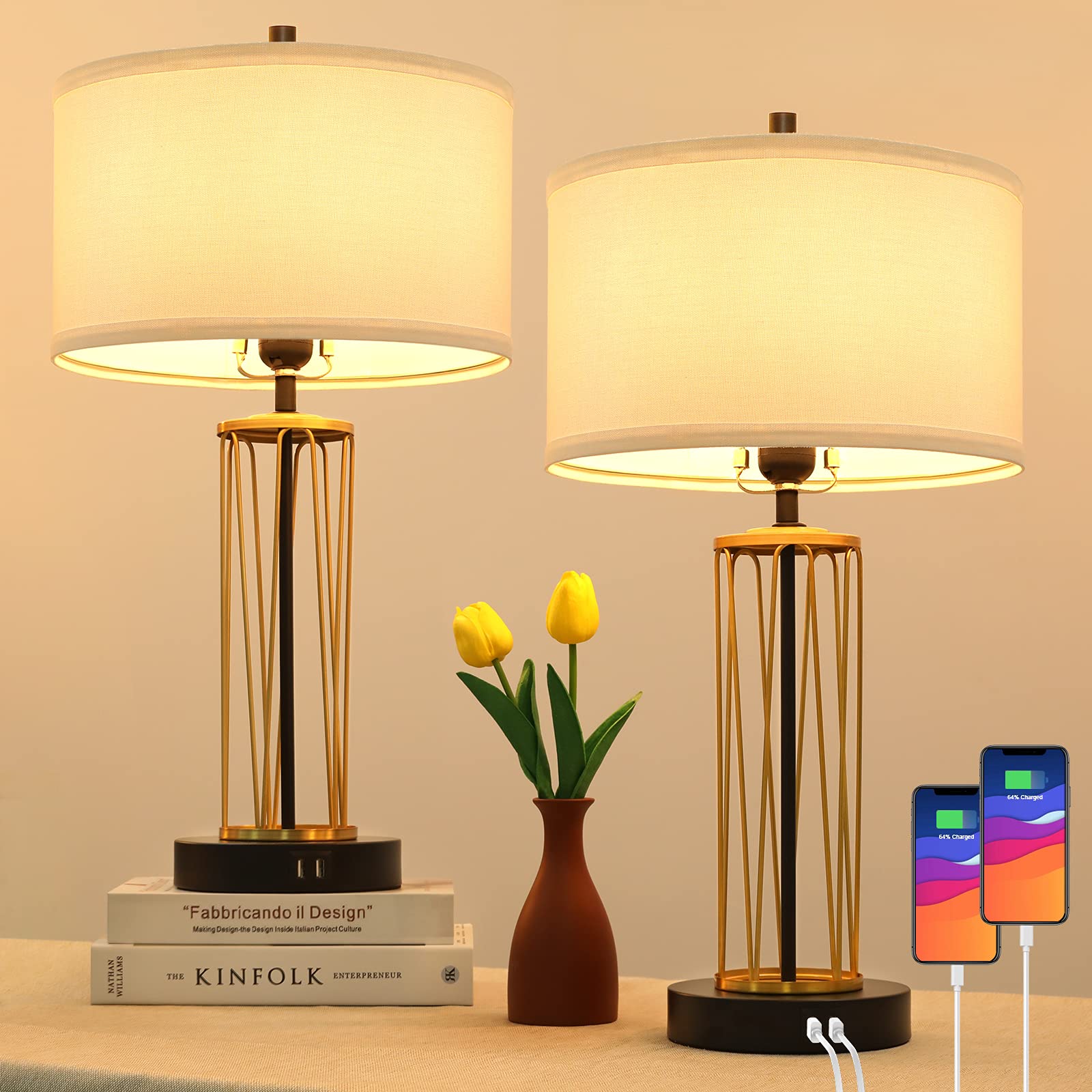 Set of 2 Touch Control Table Lamps (Open Box) - Gallery 8