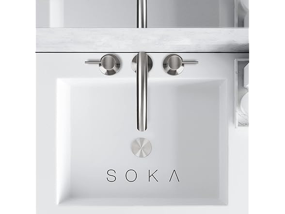 8-16" Bathroom Faucet Brushed Nickel