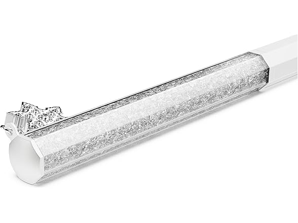 Swarovksi Crystalline ballpoint pen, Octagon shape, Snowflake, White, White lacquered (Open Box)