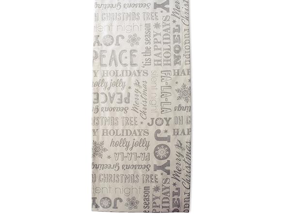 DII Holiday Dining Christmas Table Runner