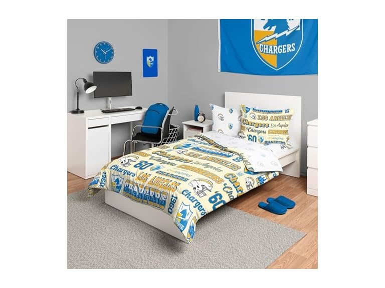 CHARGERS Retro Twin Bed Set