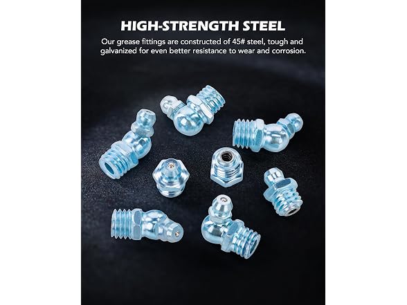 ZELCAN 230pc SAE & Metric Grease Fittings Kit