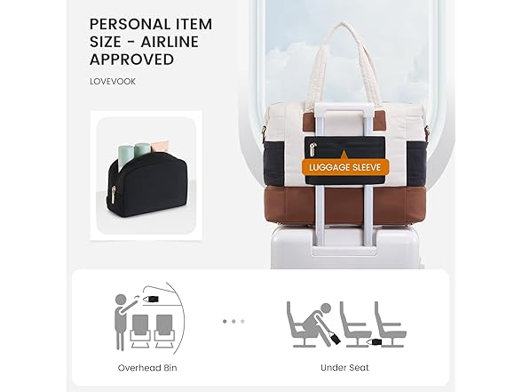 LOVEVOOK Puffer Weekender Bags