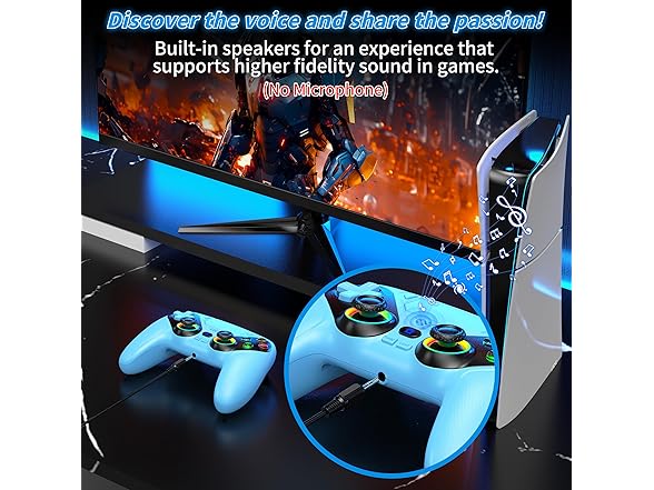 Dinosoo RGB Controller for PS5 and PC