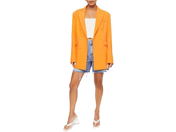 Forever 21 (S) Notched Double-Breasted Blazer