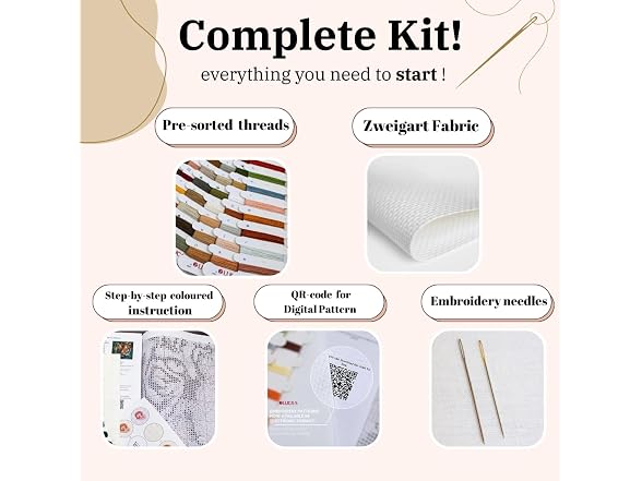 Luca-S Cross Stitch Kit with Hoop Butterfly - Gallery 3