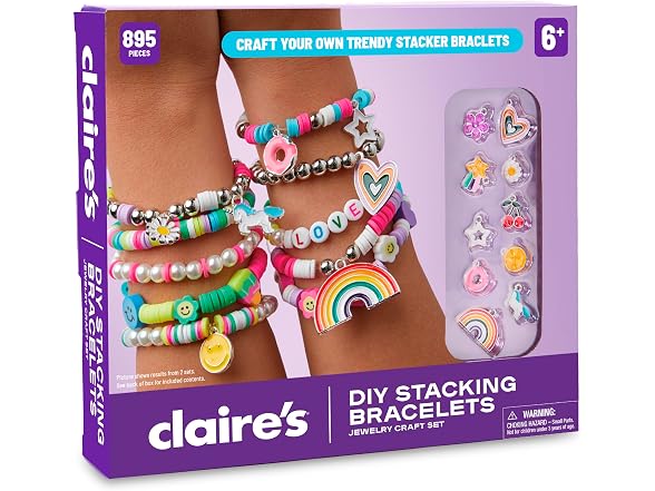 Claire's Girls DIY Bracelet Alphabet Kit
