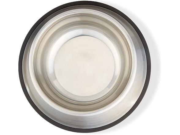 Amazon Basics Stainless Steel Non-Skid Dog Bowls