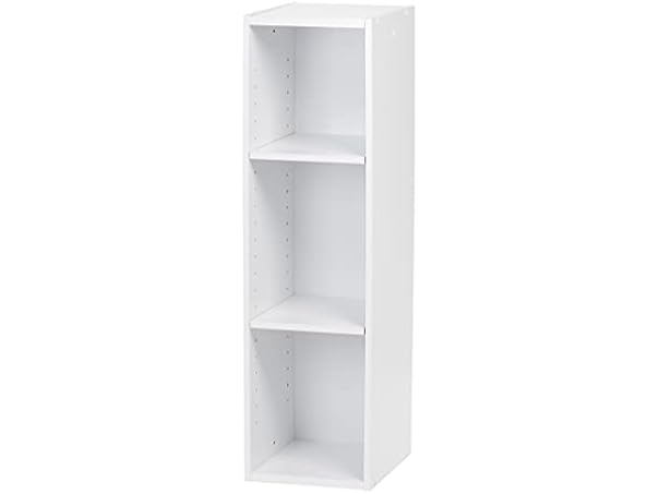 $19.99, Was $39.42, 49% Off! IRIS USA 3-Tier Cubby Storage Bookshelf with Adjustable Shelves dealfomo