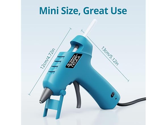 Tilswall Hot Glue Gun Kit with 30 Glue Sticks Blue
