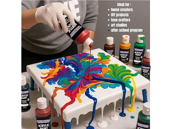 Constructive Playthings Acrylic Paint Set 12Pk