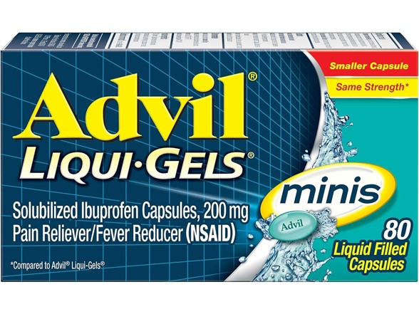 Advil Mini Liqui Gels Ibuprofen 200mg Pain Relief