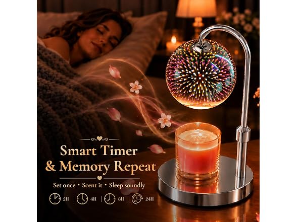 Candle Warmer Lamp 3D Firework