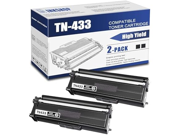 TN433 TN-433 Black Toner Cartridge