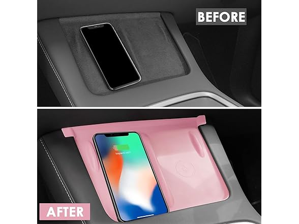 TSTESE Center Console Wireless Charging Mat