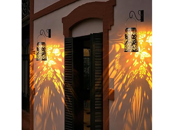 Dual-Color Solar Lantern Outdoor Hanging