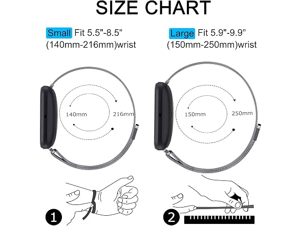 Amzpas Bands for Fitbit Versa 3/4