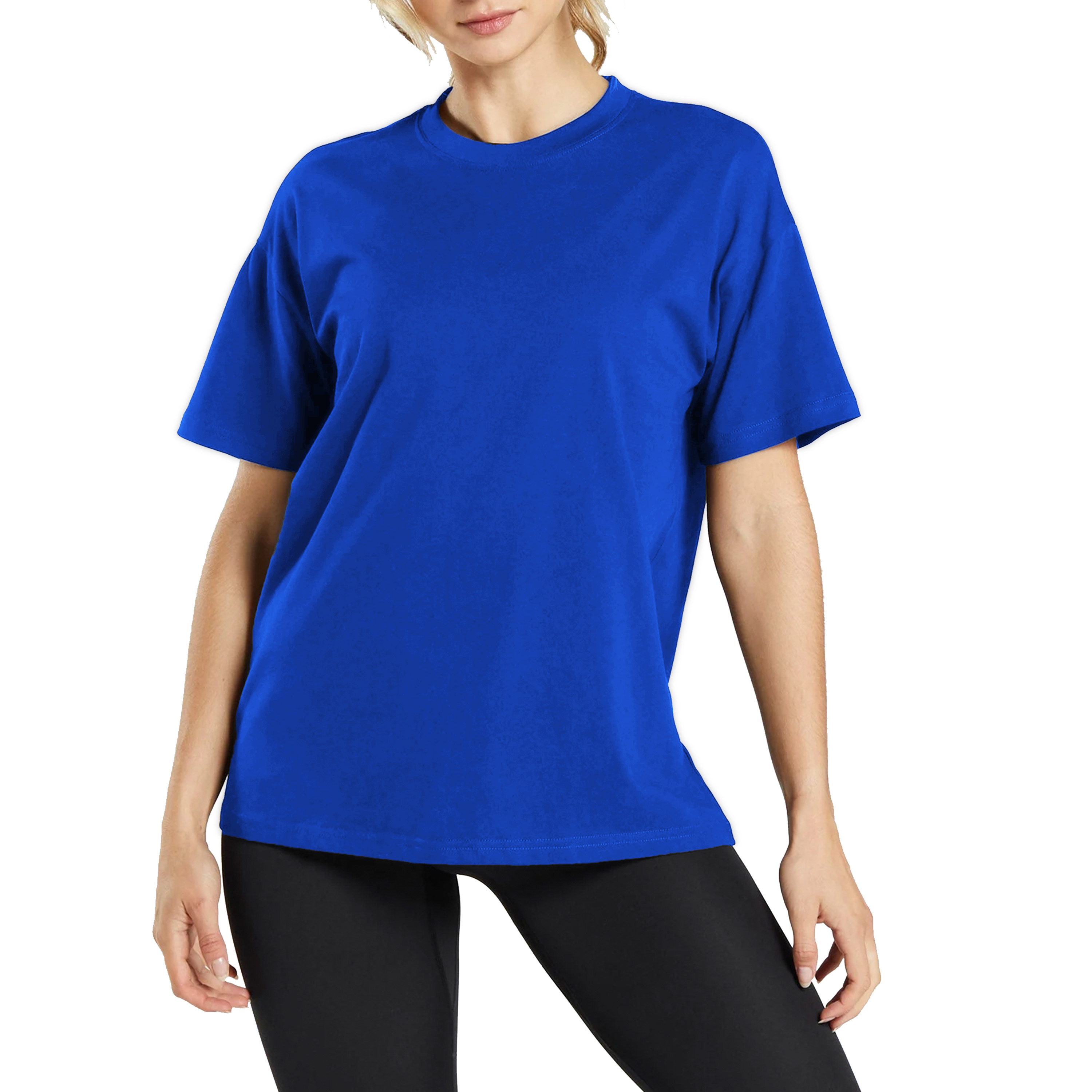 6Pk Womens S/S Loose Fit Crew Tee - Gallery 20