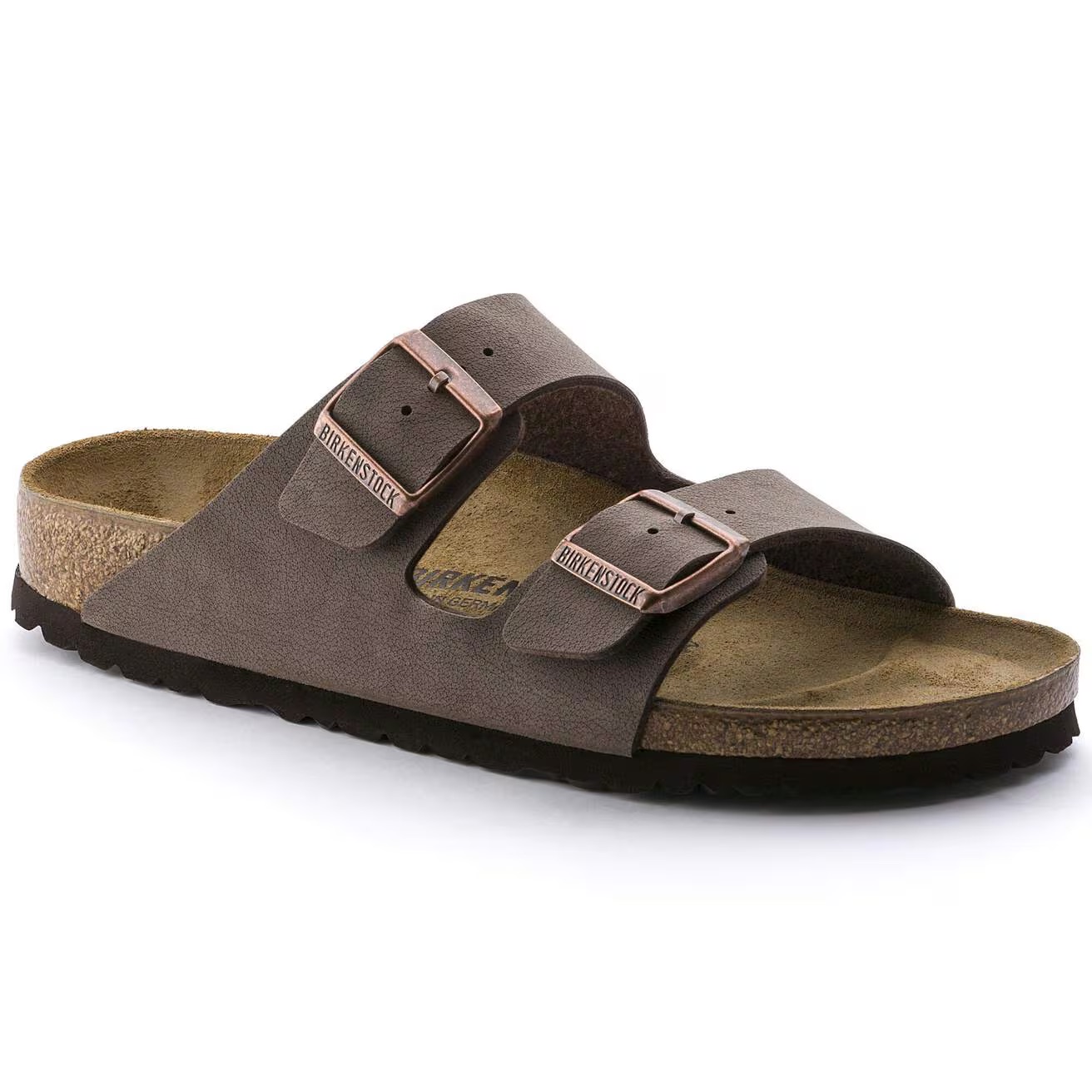 Birkenstock Unisex Arizona Sandal Birkibuc Mocha (Open Box) - Gallery 5