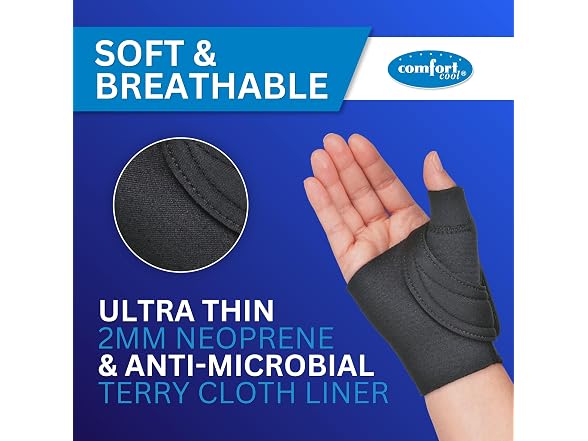 Comfort Cool CMC Thumb Brace Black Medium