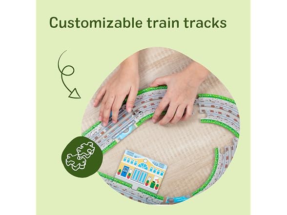 Melissa & Doug Design Your Own Railroad 48-Piece Floor Puzzle